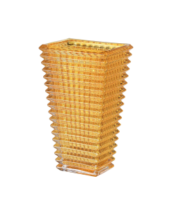 Flower Crystal Vase (Amber)