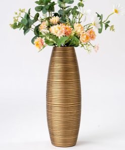 Large Resin Flower Vase (Gold)