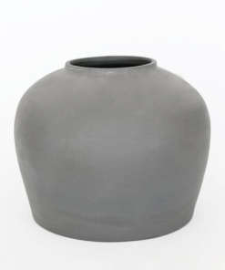 Wide Smokey Vase