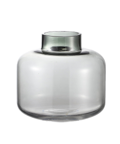 Round Clear Glass (Black)