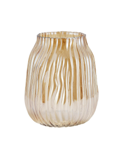 Ribbed Wide Vase